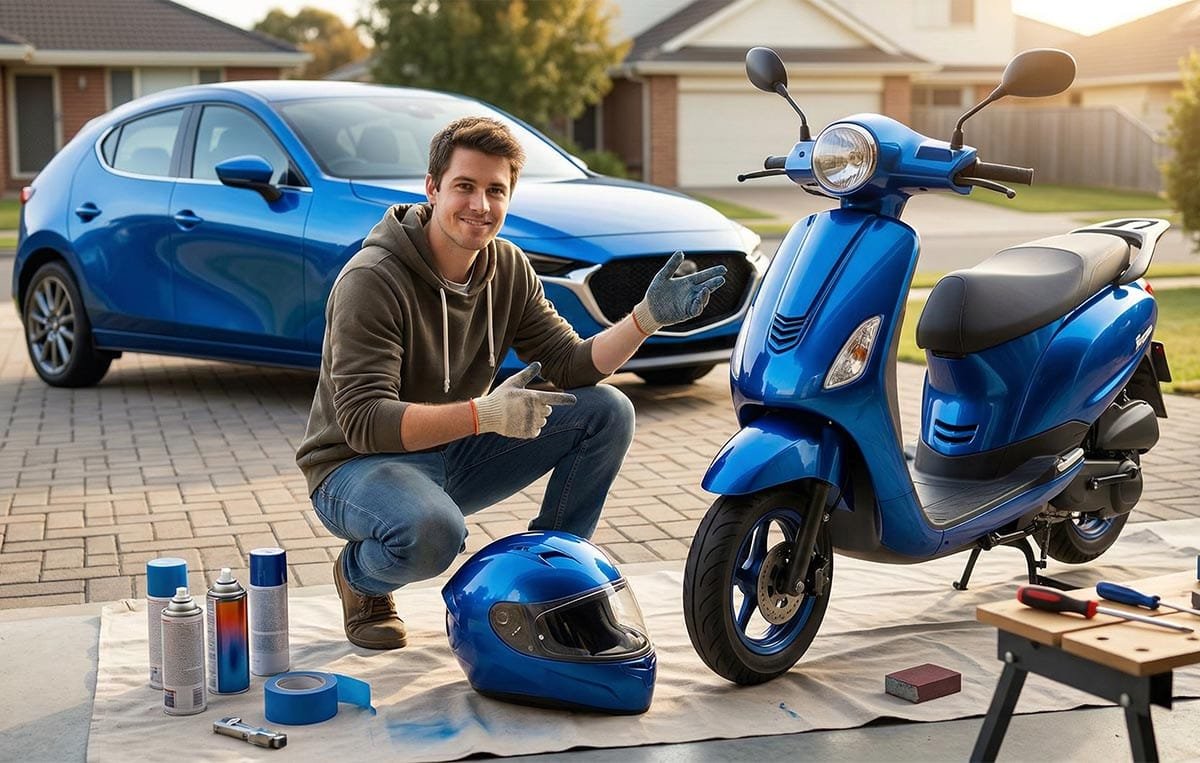 DIY víkend: Staňte se designérem a slaďte skútr i helmu s barvou vašeho auta