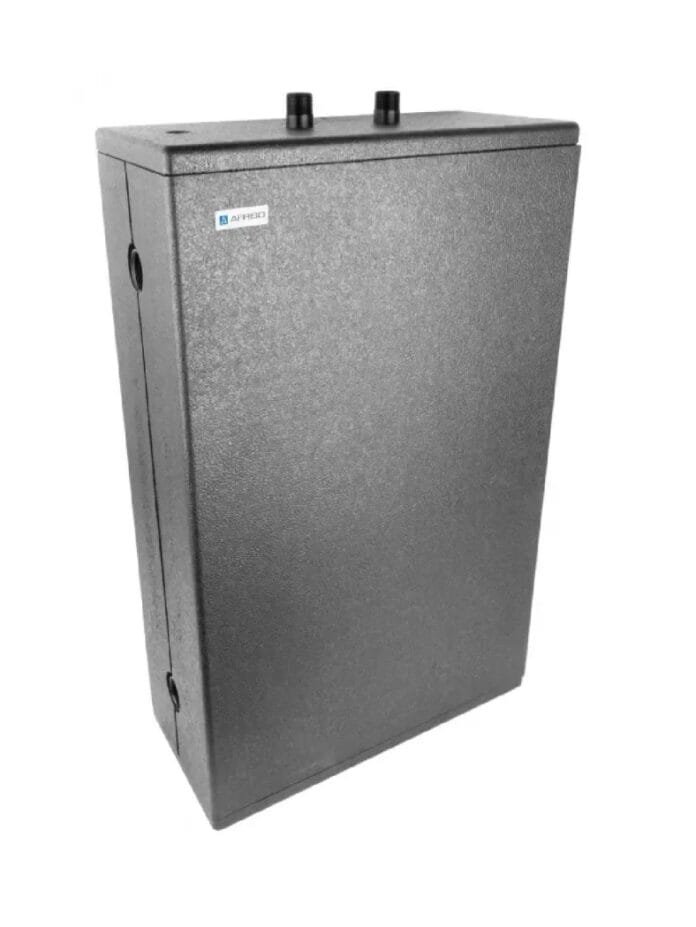 Vyrovnávací nádrž sloužící ke stabilizaci průtoku a teploty v topném systému.